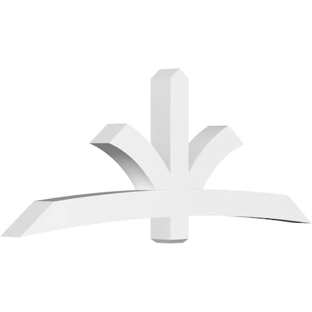 Ekena Millwork Davenport Architectural Grade PVC Gable Bracket, 96"W x 36"H x 6"D x 6"F, 9/12 Pitch GBP096X36X0606DAV00